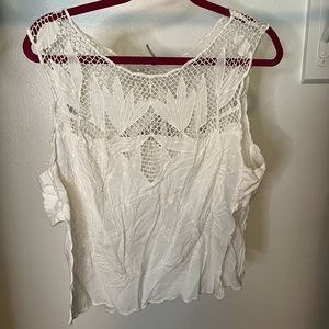 Free people beach crochet top medium